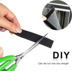 Double-Sided Adhesive, 8M Extra Strong Self-Adhesive Hook and Loop Tape Roll Sticky Back Strip with Strong Adhesive Tape Strip Fastener 8.8 Yards, 20mm Wide Black Used in Sewing, School, Office, Home - Image 3
